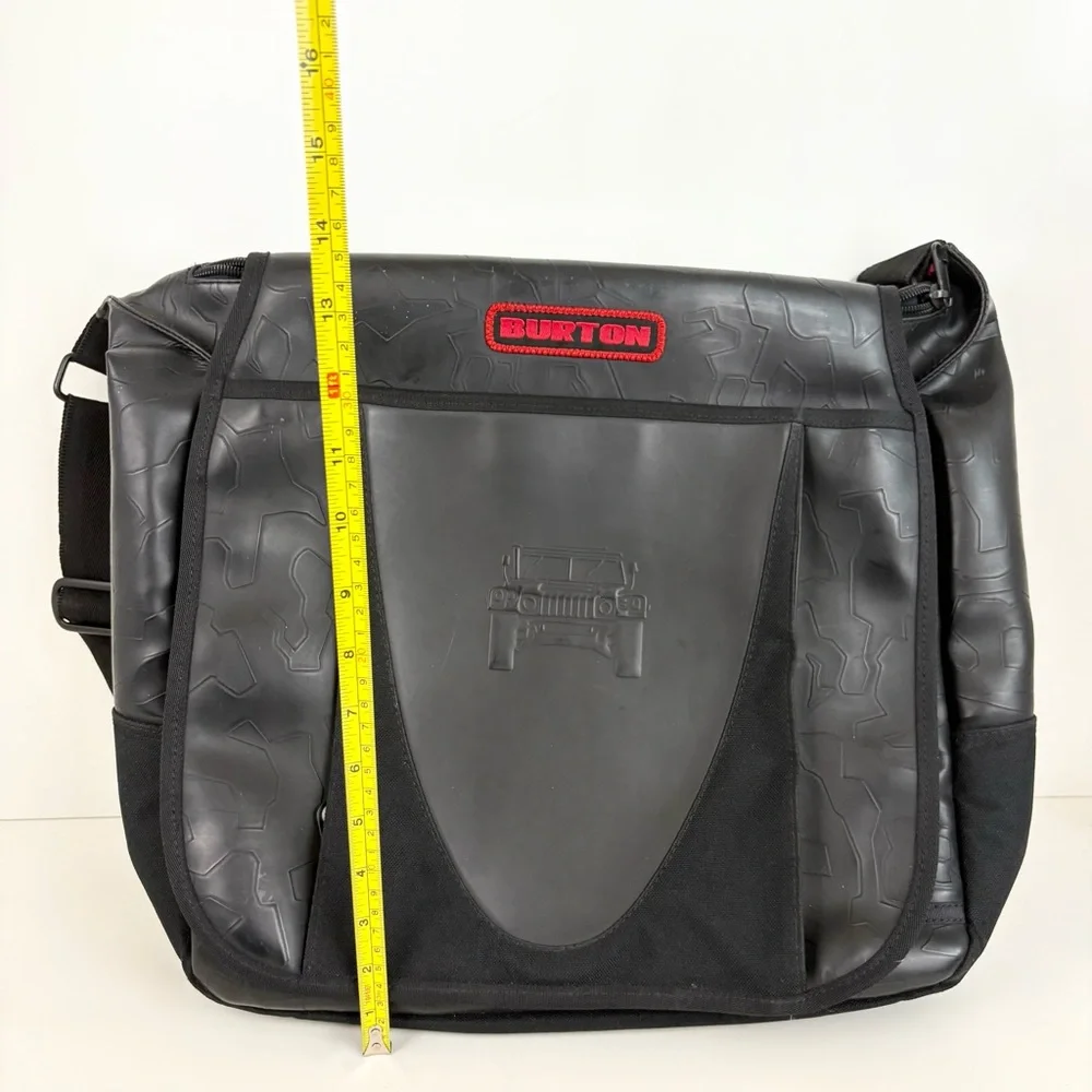 Heavy Duty Black Red Burton Tactical JEEP Messenger Bag